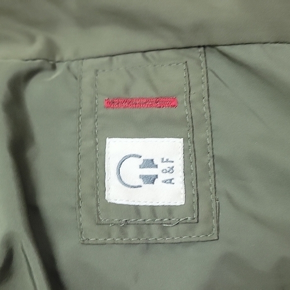 Abercrombie & Fitch Hooded coat small Quilted army Green EUC - Picture 9 of 11
